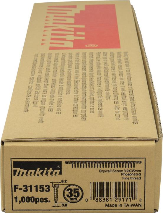 Actual product image Makita Drywall screwdriver (1000 Screws per piece)