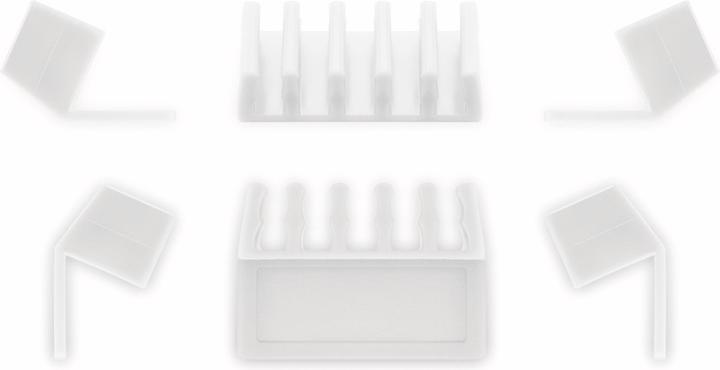 Productafbeelding Goobay 70431 Kabel Organiser Tafel/Bank Snoerhouder Wit 2 stuk(s)