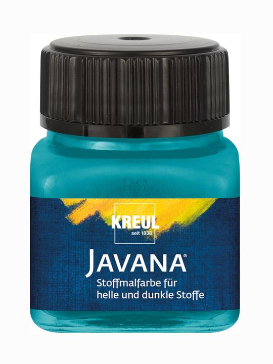 Kreul Javana Stoffmalfarbe für helle und dunkle Stoffe, 20 ml (Türkis, 20 ml)