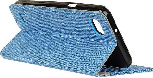 Produktbild MU Classic Leder/Stoff Hülle mit Standfunktion (LG Q6, LG Q6+)