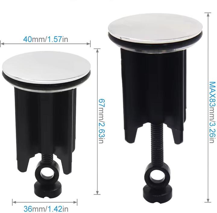 Produktbild Dusbad Waschbeckenstöpsel Universal 40mm Motiv für alle Waschbecken