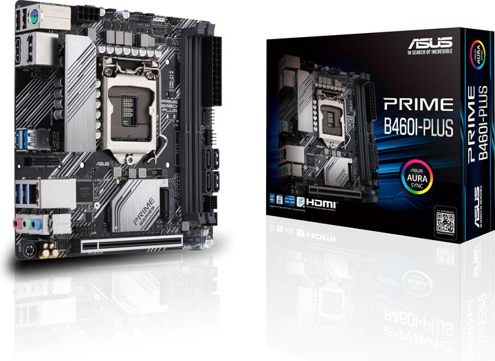 Produktbild ASUS PRIME B460I-PLUS (LGA 1200, Intel B460, Mini-ITX)