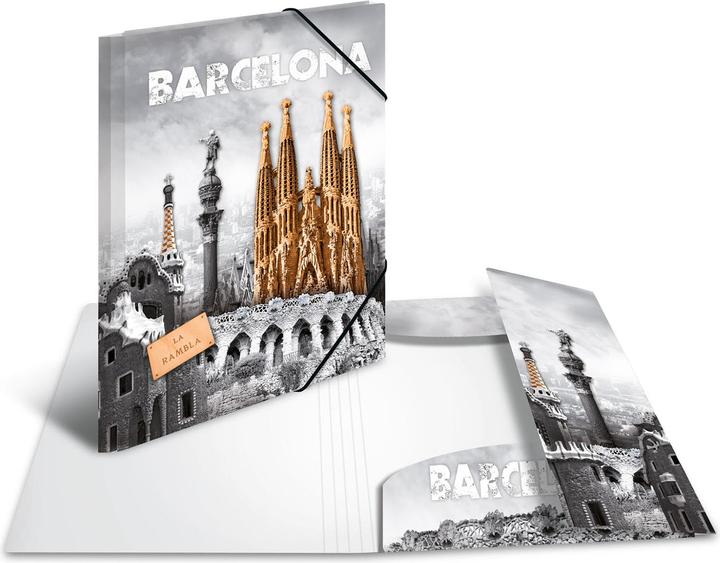 Produktbild HERMA Gummibandmappe Barcelona A4, Mehrfarbig (A4, 1 x)