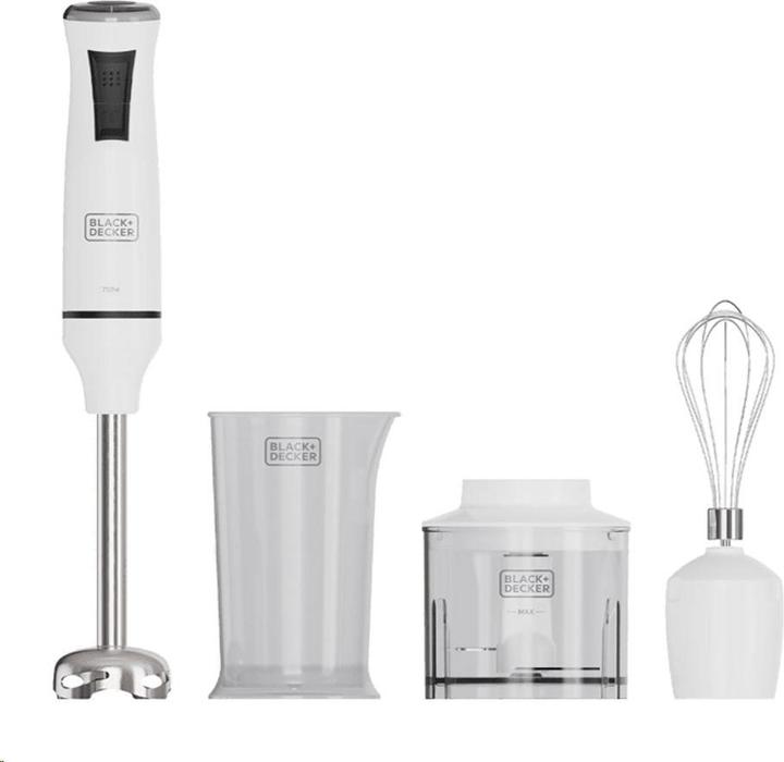 Immagine prodotto BLACK+DECKER BXHBA750E Stabmixer Set 750 Watt 20 Stufen inkl.Zubehör ws (Spina CH)