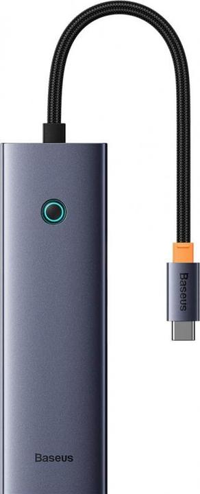 Actual product image Baseus Hub 7w1 UltraJoy 7-Port ( USB-C to 1xHDMI4K@30Hz + 2xUSB 3.0 + 1xPD +RJ45 + SD/TF3.0) (7 Ports)