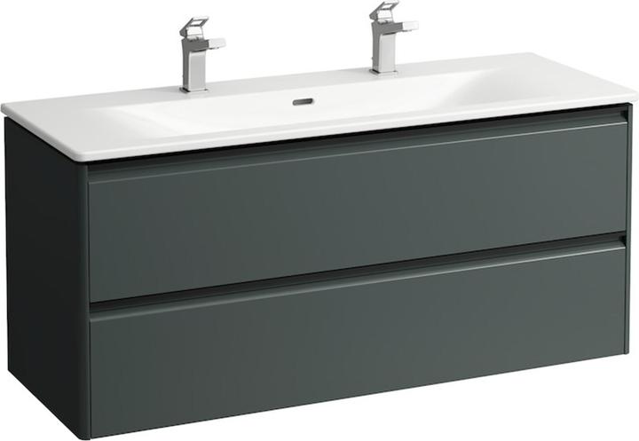Laufen Palace Set, washbasin, 2 tap holes, overflow, incl. Base washbasin substructure, 2 drawers, 1