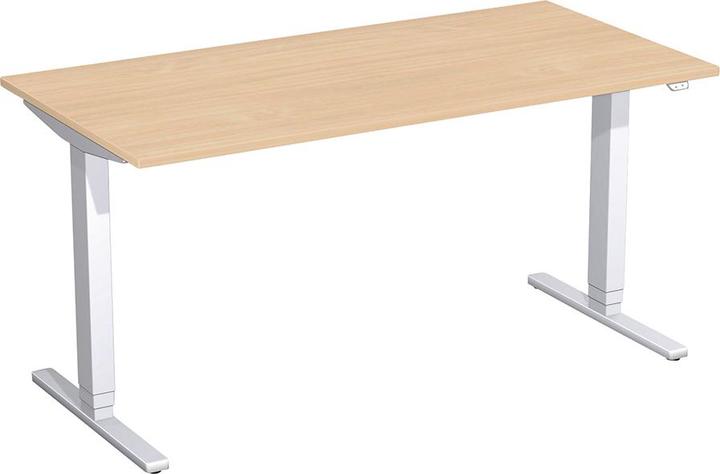 Produktbild Geramöbel Elektro-Hubtisch 160x80x65-125cm Buche/Silber