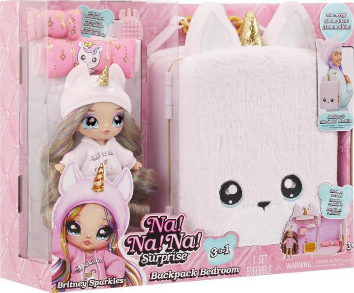 Image du produit MGA 3-in-1 Backpack Bedroom Unicorn Playset- Britney Sparkles