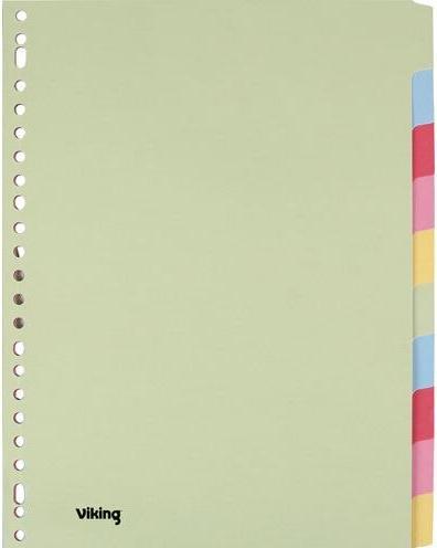 Viking Indice standard vuoto DIN A4 Colori assortiti Multicolore