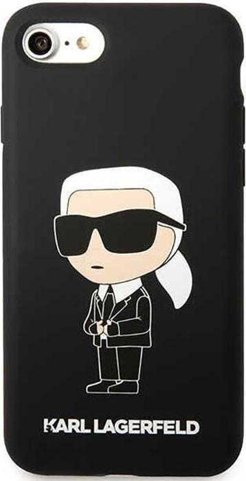 Produktbild Karl Lagerfeld KLHCI8SNIKBCK iPhone 7/8/ SE 2020/2022 hardcase black/black Silicone Ikonik (Apple iPhone SE (2nd Gen), Apple iPhone 7, Apple iPhone SE (3rd Gen))