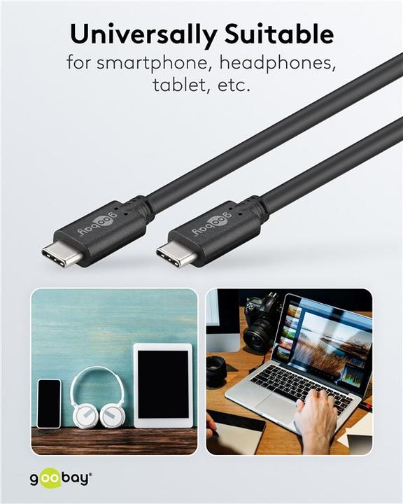 Produktbild S-Conn Goobay USB C 3.2 Kabel (1 m, USB 3.1, 60 W)