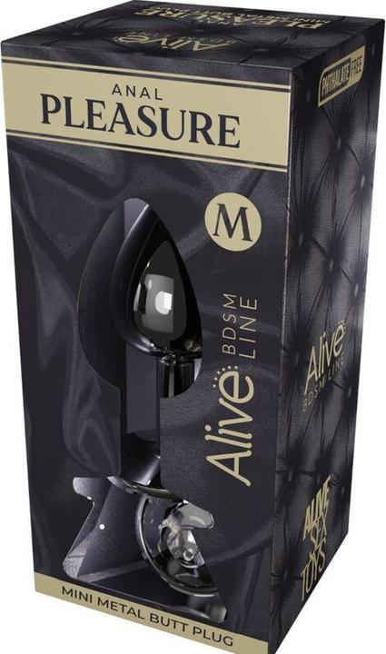 Produktbild Alive Anal Pleasure Mini Plug Metall Schwarz Grösse M