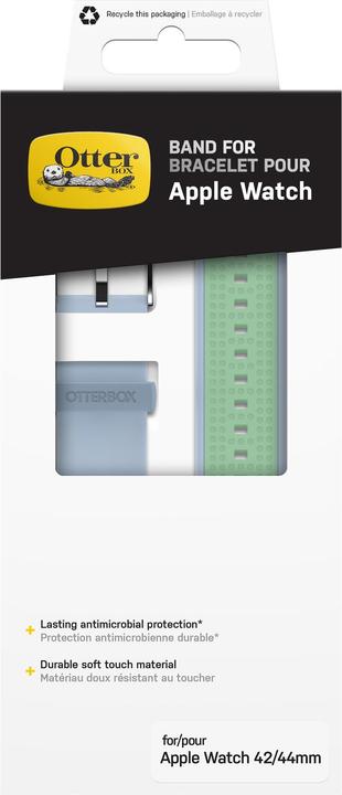 Actual product image OtterBox Armband Apple Watch 45/44/42 mm (45 mm, 44 mm, 42 mm, Stainless steel, Soft silicone)