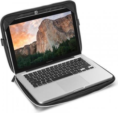 Actual product image Tucano Étui de protection (Housse) Velvet pour ordinateur portable 15" max (Noir) (15", Apple)