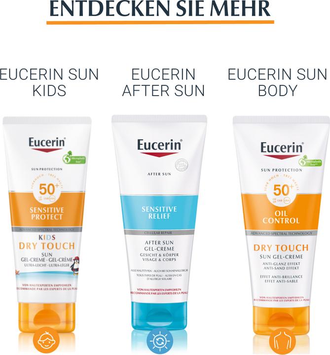 Image du produit Eucerin SUN Face Oil Control Gel-Crème SPF 50+ (Crème solaire visage, SPF 50+, 50 ml, 100 g)