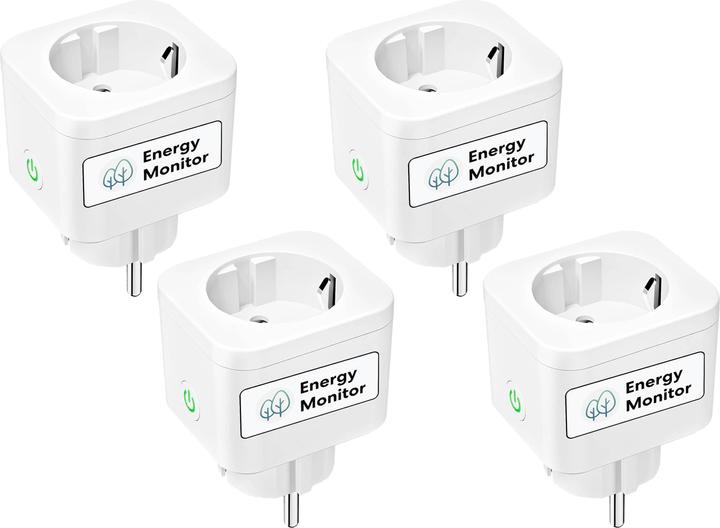 Produktbild Meross WLAN-Steckdose mit Stromzähler, MSS305, 4 Stück