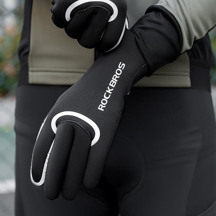 Produktbild Rockbros full waterproof cycling gloves, size: XXL - black (XXL)