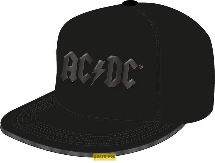 Heroes Inc AC/DC Snapback Cap Shiny Black Logo (One Size)