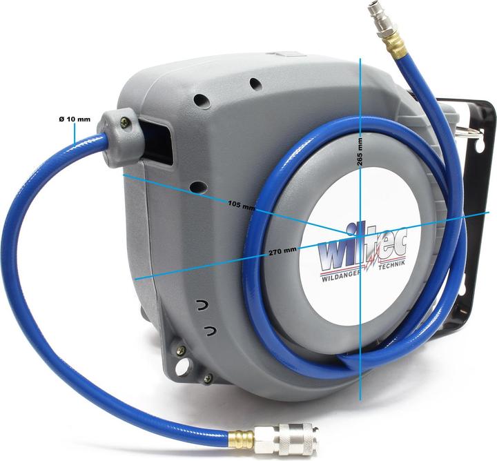 Actual product image Wiltec Compressed air hose reel