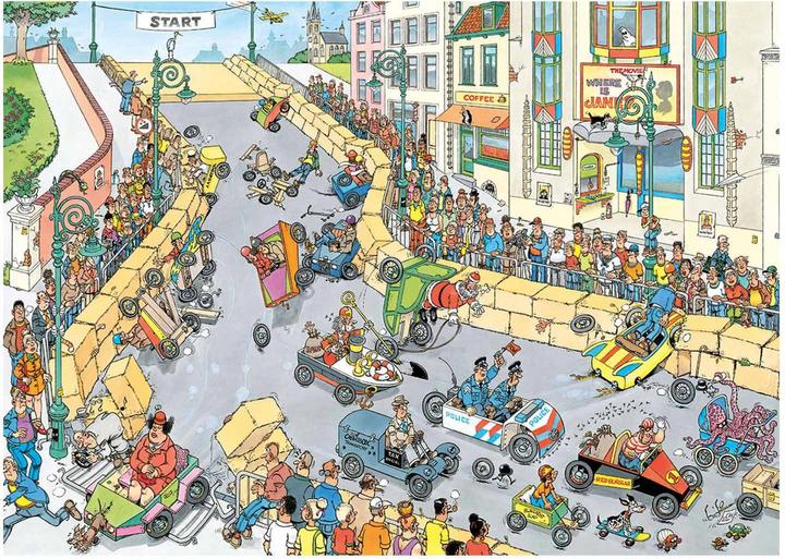 Image du produit Jumbo puzzle Jan van Haasteren De Zeepkistenrace - 1000 pièces (1000 pièces)