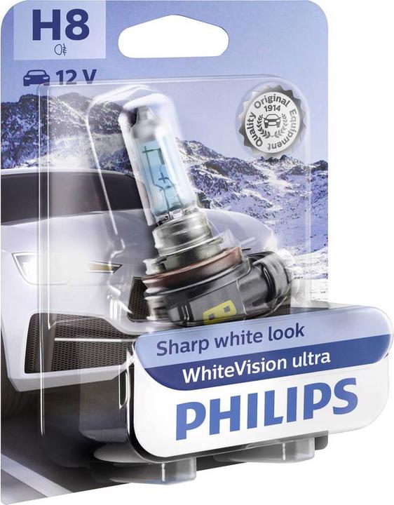 Produktbild Philips Halogen Leuchtmittel Scheinwerferlampe H8 White ultra (H8)