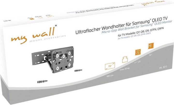 Actual product image myWall TV Wall Mount Tilt + Swivel, Rotate (Wall, 75", 50 kg)