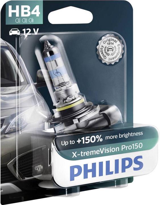 Produktbild Philips Halogen Leuchtmittel Scheinwerferlampe HB4 X treme Pro150 (HB4)