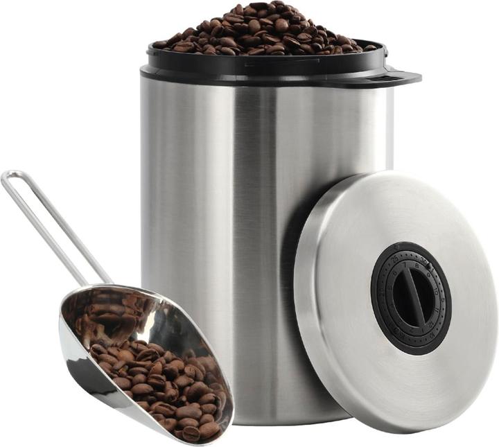 Actual product image Xavax coffee/tea tin Stainless steel tin for 1 kg coffee beans, with scoop (1 l)
