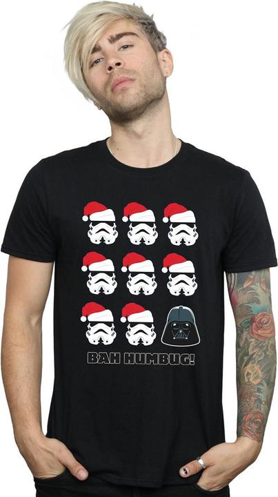 Actual product image Star Wars Mens Christmas Humbug T-Shirt (L)