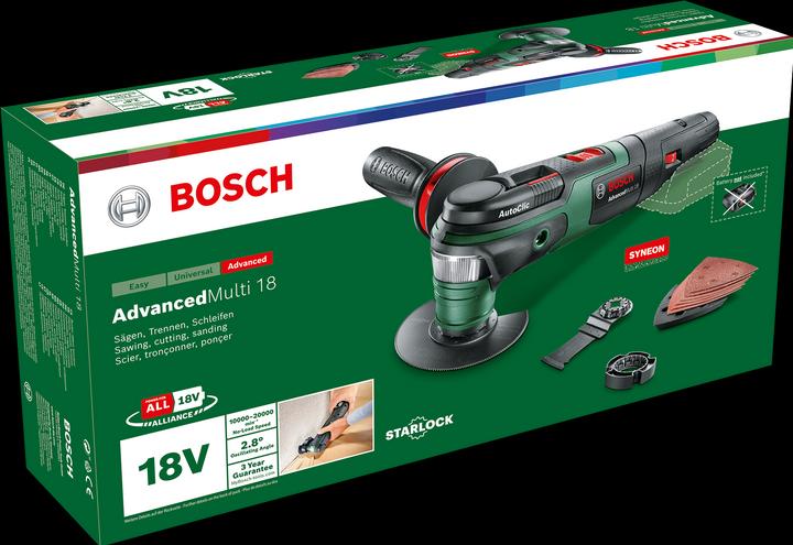 Actual product image Bosch Home & Garden AdvancedMulti 18 without battery and charger