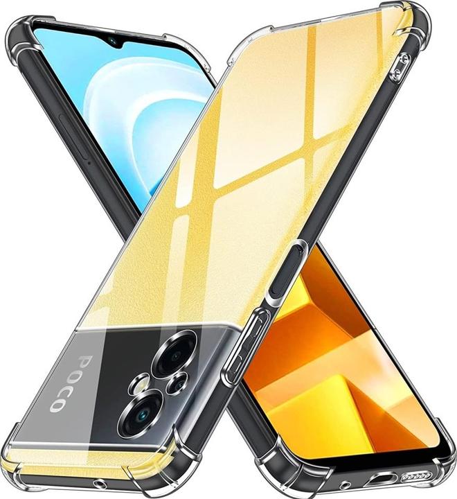 Produktbild Screenguard Xiaomi Poco M5 Hülle Crystal Soft Airbag Bumper (Xiaomi Poco M5)