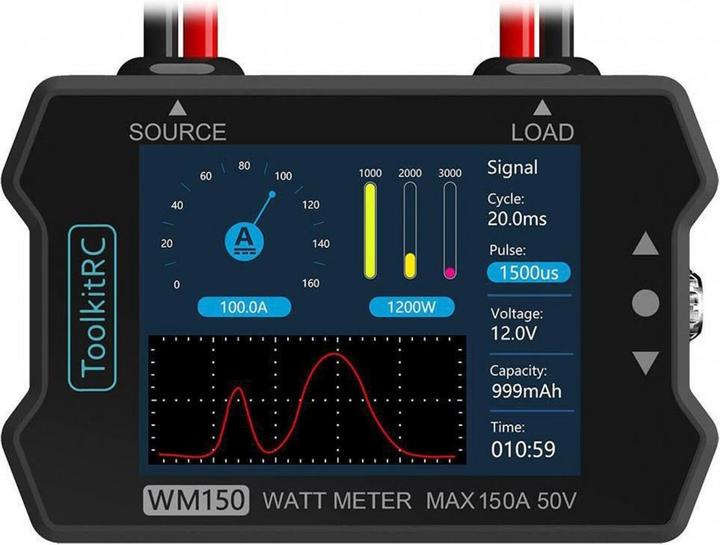 Immagine prodotto Toolkitrc Tester per batterie WM150 Advanced Watt & Power Meter