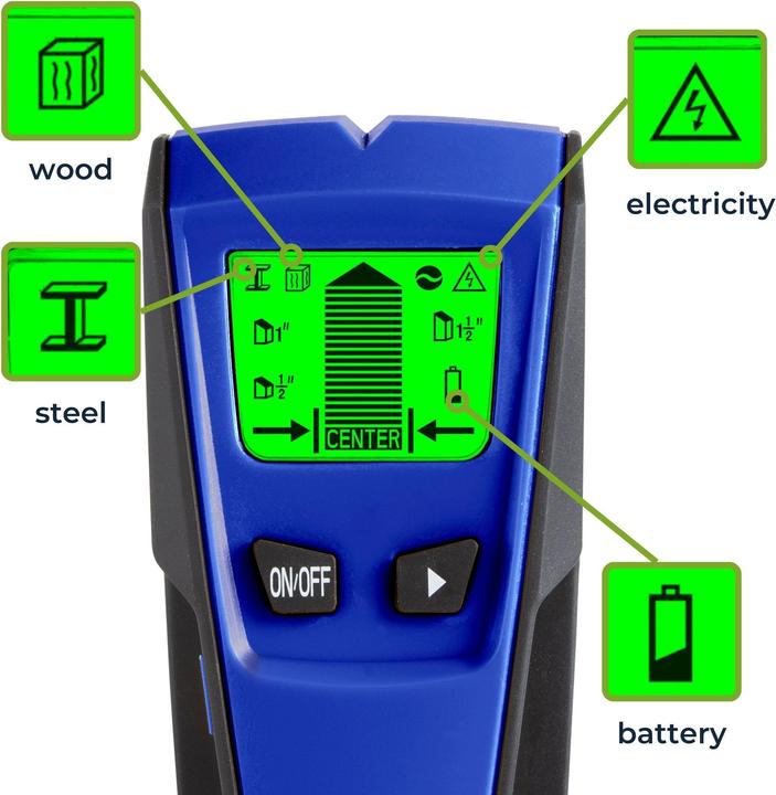 Image du produit Velleman Détecteur adapté au bois, aux m?taux ferreux et aux câbles sous tension