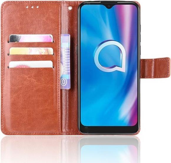Image du produit MU Classic Crazy Horse III Bookcover Series en cuir (1S (2020), Alcatel 3X (2020))