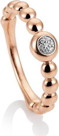 Breuning RING - BRILL. 0,035 Ct. H/si (48, 750/18 K Gold)