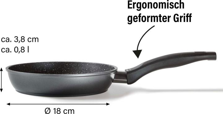 Produktbild Stoneline Bratpfanne 18 cm, Aluguss antihaftbeschichtete Pfanne, Backofen & Induktion geeignet (Bratpfanne, Aluminium)