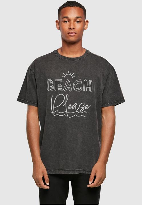Actual product image Merchcode Beach Please Acid Washed Heavy Oversized Tee - 112821 (XXL)