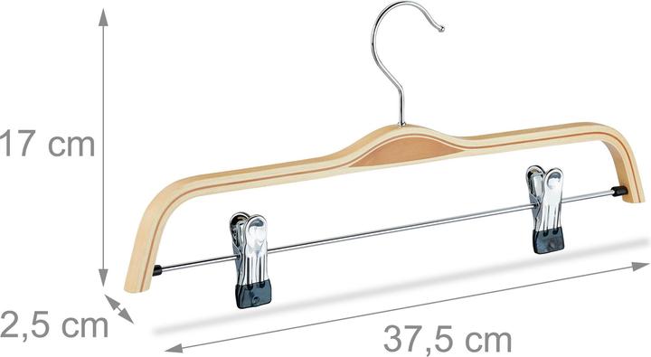 Productafbeelding Relaxdays 12x houten hangers (12 x)