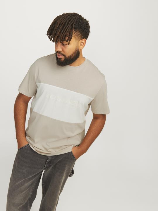 Actual product image Jack & Jones Jjelegacy Blocking Tee Ss O-Neck Noo Pls (4XL)