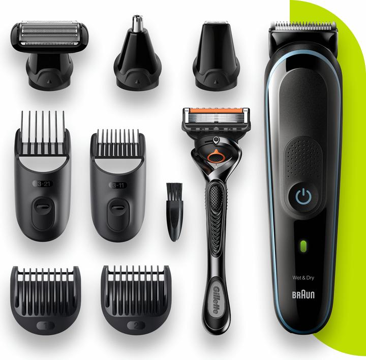 Actual product image Braun Multi-grooming kit 5 MGK5380, 9-in-1 beard trimmer for men, 7 attachments