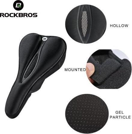 Image du produit Rockbros LF047-B housse de siège de vélo en gel silicone taille L - noir