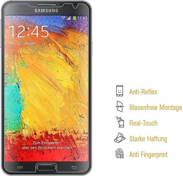 Produktbild Protectorking 3x Displayschutzfolie matt Anti-Reflex entspiegelt (3 Stück, Samsung Galaxy Note 3 Neo)