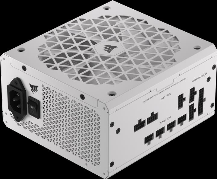 Actual product image Corsair RMx Shift White Series, RM750x Shift White, 750 Watt, 80 PLUS GOLD Certified, Fully Modular Power Su (750 W)