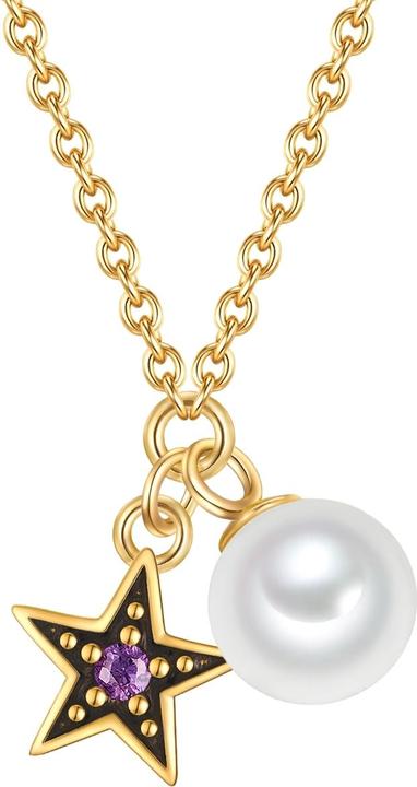 Immagine prodotto Glanzstücke München Collana da donna con stella in argento - 34606 (Argento, 40 - 45 cm)
