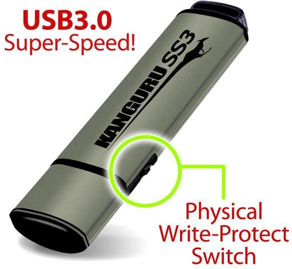 Produktbild Kanguru SS3 USB 3.0 with Write Protect Switch (32 GB, USB-A)