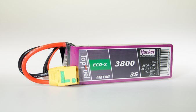 Produktbild Hacker LiPo Pack TF ECO-X 3800mAh 3S MTAG (11.10 V, 3800 mAh)
