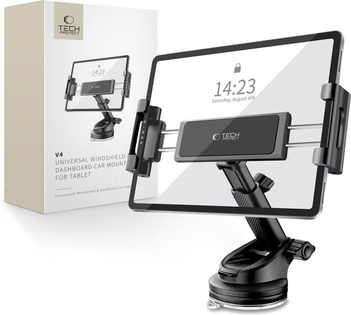 Produktbild Tech-Protect V4 Car Tablet Holder for Cockpit Mount - Black