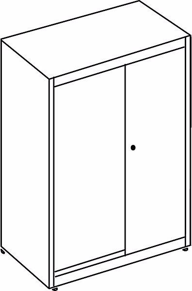 Image du produit Mauser Armoire à portes coulissantes, plateau en plastique, h x l x p 1180 x 800 x 432