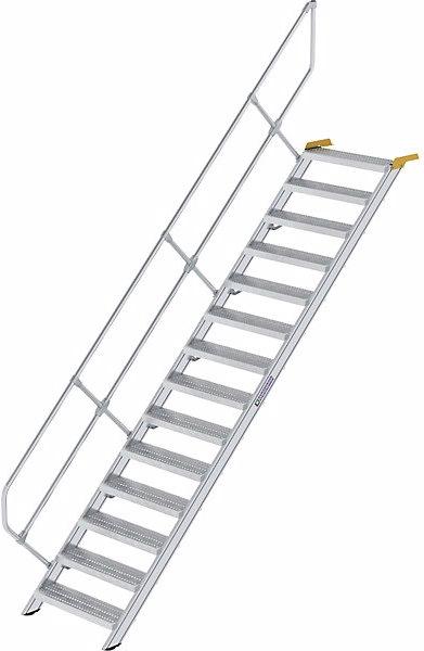 Produktbild Munk Industrietreppe, Stahl-Lochblechstufen, Stufenbreite 800 mm, 14 Stufen (Anlegeleiter)