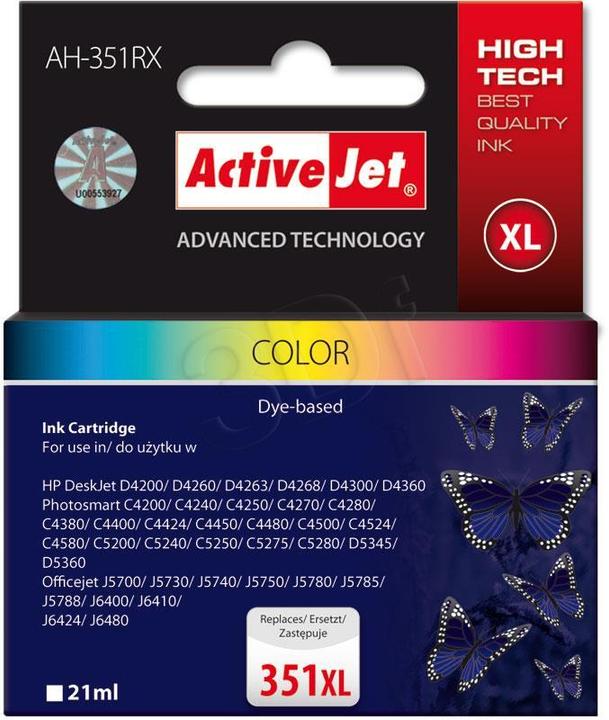 Produktbild Activejet for Hewlett Packard No.351XL CB338EE (M, C, Y)